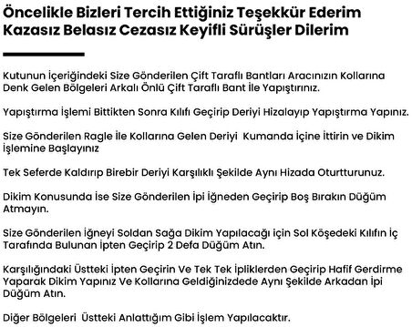 Renault Megane 4 Araca Özel Direksiyon Kılıfı (Noktalı Mat)