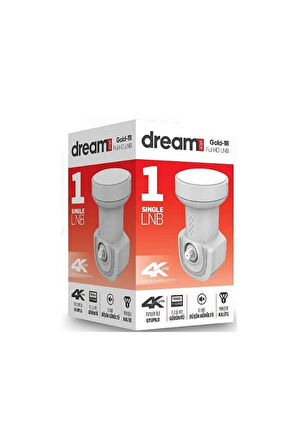 Tekli Profesyonel LNB 4K Full HD Uydu Anten Çanak
