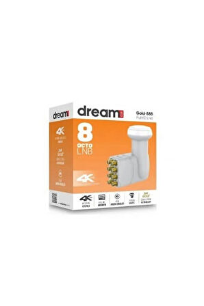 Sekizli Profesyonel LNB 4K Full HD Çanak Anten Uydu