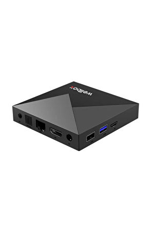 WELLBOX MAX4 Android TV BOX Wi-Fi Bluetooth HDMI Hafızalı Uydu Alıcısı