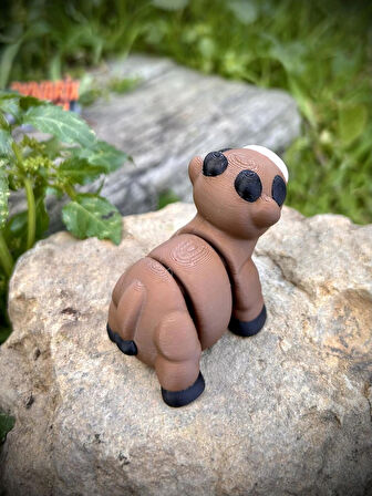 İnek Oyuncak Figür -Tarlaların Cesur Bekçisi🐄🌾 3D Hareketli Organik Model -Orta Boy