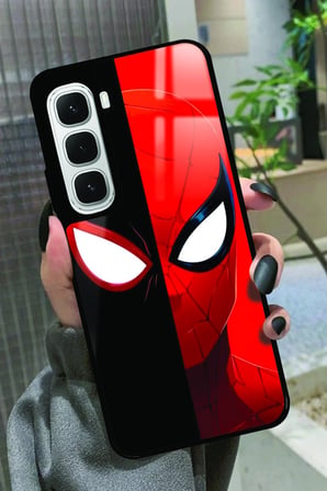 Infinix Hot 60İ Uyumlu Örümcek Adam Tasarımlı Parlak Silikon Kılıf
