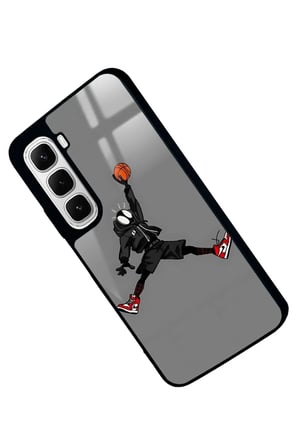Infinix Hot 60İ Uyumlu Basketbol Tasarımlı Parlak Silikon Kılıf