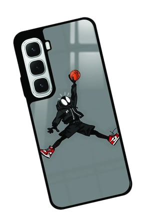 Infinix Hot 60İ Uyumlu Basketbol Tasarımlı Parlak Silikon Kılıf