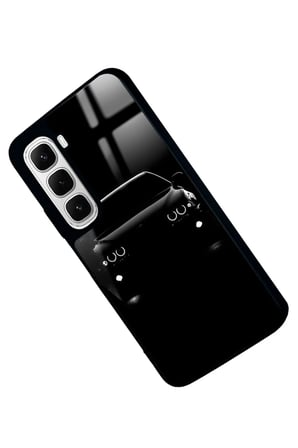 Infinix Hot 60İ Uyumlu Araba Tasarımlı Parlak Silikon Kılıf