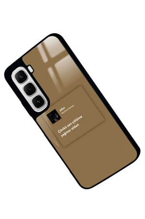 Infinix Hot 60İ Uyumlu Müslüm Gürses Şarkı Sözü Tasarımlı Parlak Silikon Kılıf