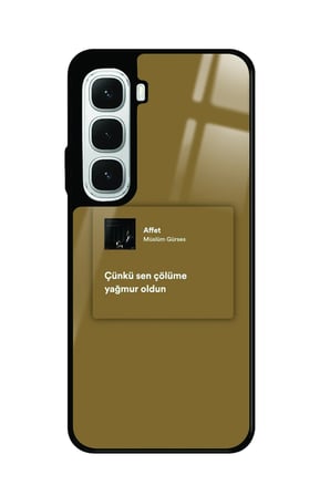 Infinix Hot 60İ Uyumlu Müslüm Gürses Şarkı Sözü Tasarımlı Parlak Silikon Kılıf