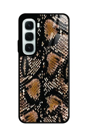 Infinix Hot 60İ Uyumlu Yılan Derisi Tasarımlı Parlak Silikon Kılıf