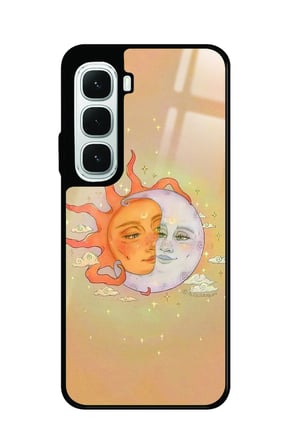Infinix Hot 60İ Uyumlu Güneş Tasarımlı Parlak Silikon Kılıf