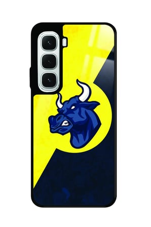 Infinix Hot 60İ Uyumlu Boğa Tasarımlı Parlak Silikon Kılıf