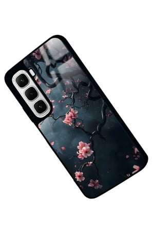 Infinix Hot 60 Uyumlu Van Gogh Ağaç Tablosu Tasarımlı Parlak Silikon Kılıf