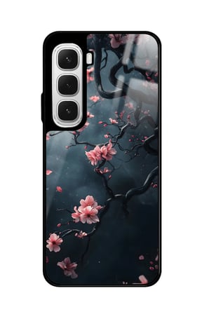 Infinix Hot 60 Uyumlu Van Gogh Ağaç Tablosu Tasarımlı Parlak Silikon Kılıf