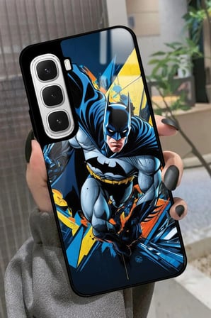 Infinix Hot 60 Uyumlu Batman Tasarımlı Parlak Silikon Kılıf