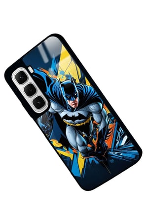 Infinix Hot 60 Uyumlu Batman Tasarımlı Parlak Silikon Kılıf