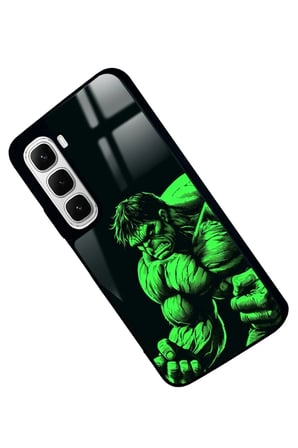 Infinix Hot 60 Uyumlu Hulk Tasarımlı Parlak Silikon Kılıf