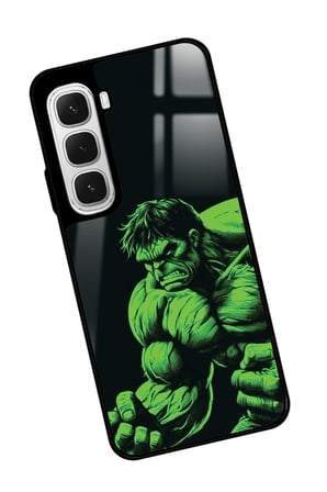 Infinix Hot 60 Uyumlu Hulk Tasarımlı Parlak Silikon Kılıf