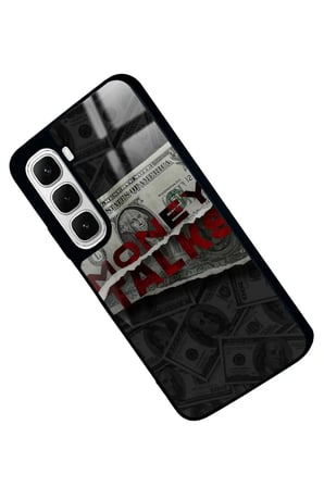 Infinix Hot 60 Uyumlu Money Tasarımlı Parlak Silikon Kılıf