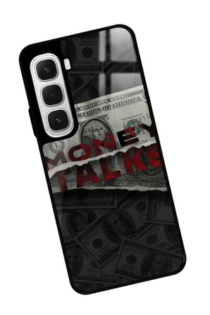 Infinix Hot 60 Uyumlu Money Tasarımlı Parlak Silikon Kılıf