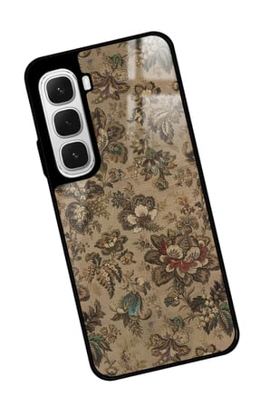 Infinix Hot 60 Uyumlu Renkli Çiçek Tasarımlı Parlak Silikon Kılıf