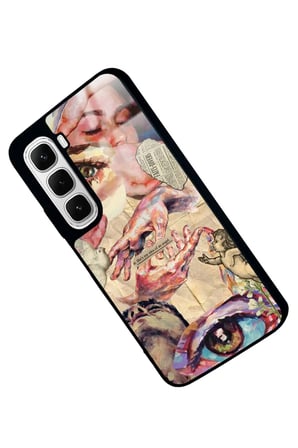 Infinix Hot 60 Uyumlu Tablo Tasarımlı Parlak Silikon Kılıf