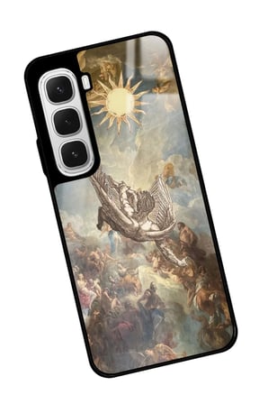 Infinix Hot 60 Uyumlu Melek Tasarımlı Parlak Silikon Kılıf