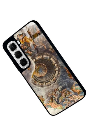 Infinix Hot 60 Uyumlu Rönesans Tasarımlı Parlak Silikon Kılıf