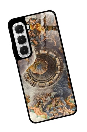 Infinix Hot 60 Uyumlu Rönesans Tasarımlı Parlak Silikon Kılıf