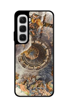 Infinix Hot 60 Uyumlu Rönesans Tasarımlı Parlak Silikon Kılıf