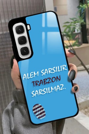 Infinix Hot 60 Uyumlu Trabzon Yazılı Parlak Silikon Kılıf