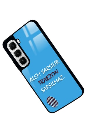 Infinix Hot 60 Uyumlu Trabzon Yazılı Parlak Silikon Kılıf