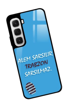 Infinix Hot 60 Uyumlu Trabzon Yazılı Parlak Silikon Kılıf