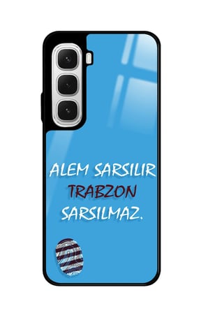 Infinix Hot 60 Uyumlu Trabzon Yazılı Parlak Silikon Kılıf