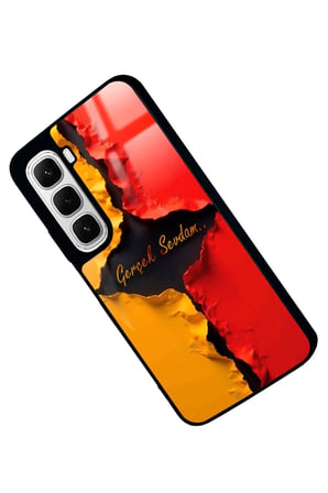 Infinix Hot 60 Uyumlu Gerçek Sevdam Yazılı Parlak Silikon Kılıf