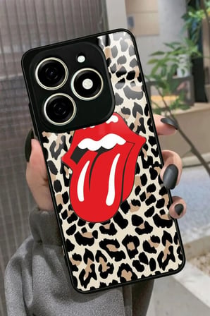 Infınıx Smart 8 Pro Uyumlu Dudak Tasarımlı Parlak Silikon Kılıf