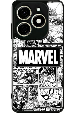 Infınıx Smart 8 Pro Uyumlu Marvel Tasarımlı Parlak Silikon Kılıf
