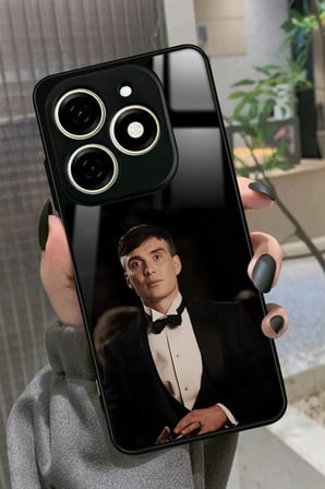Infınıx Smart 8 Pro Uyumlu Thomas Shelby Tasarımlı Parlak Silikon Kılıf
