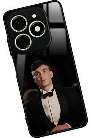 Infınıx Smart 8 Pro Uyumlu Thomas Shelby Tasarımlı Parlak Silikon Kılıf