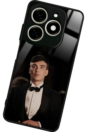 Infınıx Smart 8 Pro Uyumlu Thomas Shelby Tasarımlı Parlak Silikon Kılıf