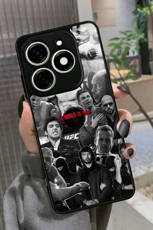 Infınıx Smart 8 Pro Uyumlu Poster Tasarımlı Parlak Silikon Kılıf