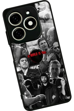 Infınıx Smart 8 Pro Uyumlu Poster Tasarımlı Parlak Silikon Kılıf