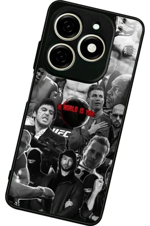 Infınıx Smart 8 Pro Uyumlu Poster Tasarımlı Parlak Silikon Kılıf