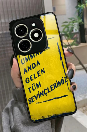 Infınıx Smart 8 Pro Uyumlu Söz Yazılı Parlak Silikon Kılıf