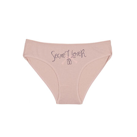 Pamuklu Elastan Kadın Külot 3’lü Paket Klasik Kesim Penye Kumaş Desenli