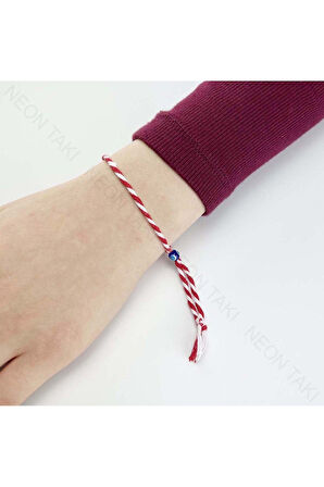 Marteniçka Model 1, 1 Adet Bileklik, Boncuk Lacivert Renk