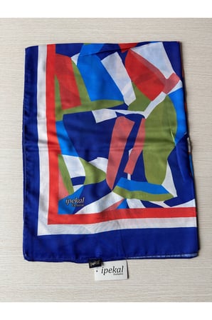 i̇pekal exclusive büyük batik desenli pamuklu şal 70x180