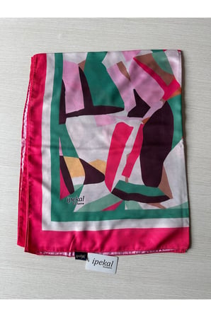 i̇pekal exclusive büyük batik desenli pamuklu şal 70x180