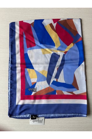 i̇pekal exclusive büyük batik desenli pamuklu şal 70x180
