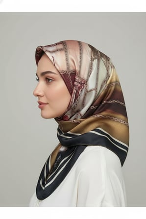 halka zincir desenli soft eşarp desen 1 renk 1