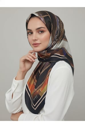 halka zincir desenli soft eşarp desen 1 renk 10
