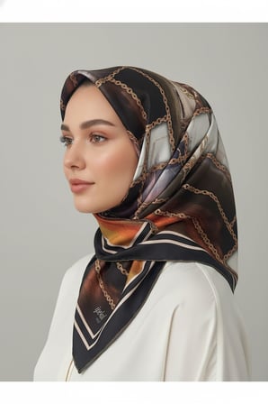 halka zincir desenli soft eşarp desen 1 renk 10